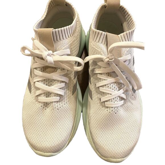 9 Adidas Purebounce + White Silver Metallic Ice Mint EUC Women's - Picture 5 of 12